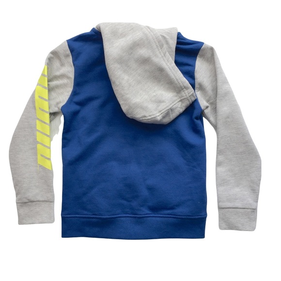 Puma Blue & Gray Hoodie Fully Zipper Jacket - Picture 3 of 7